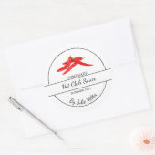 Eenvoudige zelfgemaakte Hot Chili Sauce Label (Envelop)