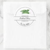 Eenvoudige zelfgemaakte ingelegde okra label (Tas)