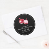Eenvoudige zelfgemaakte ingelegde rode ui label (Envelop)