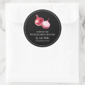 Eenvoudige zelfgemaakte ingelegde rode ui label (Tas)