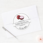 Eenvoudige zelfgemaakte ingelegde rode uien label (Envelop)