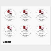 Eenvoudige zelfgemaakte ingelegde rode uien label (Vel)