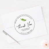 Eenvoudige zelfgemaakte Jalapeno Jelly Dank u Labe Ronde Sticker (Envelop)