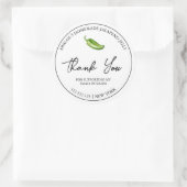 Eenvoudige zelfgemaakte Jalapeno Jelly Dank u Labe Ronde Sticker (Tas)