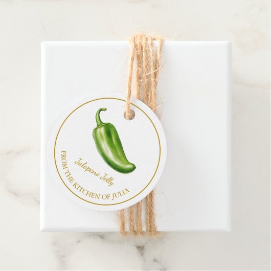 Eenvoudige zelfgemaakte Jalapeno Jelly Hang Label (In situ)