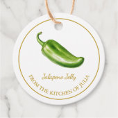 Eenvoudige zelfgemaakte Jalapeno Jelly Hang Label (Voorkant)