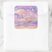 Eenvoudige zelfgemaakte kaars stickerlabels vierkante sticker (Tas)