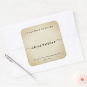 Eenvoudige zelfgemaakte kaarsen Sticker Labels (Envelop)