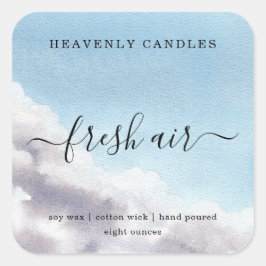 Eenvoudige zelfgemaakte kaarsen Sticker Labels