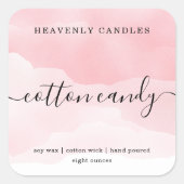 Eenvoudige zelfgemaakte kaarsen Sticker Labels (Voorkant)