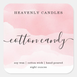 Eenvoudige zelfgemaakte kaarsen Sticker Labels