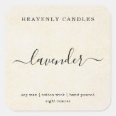 Eenvoudige zelfgemaakte kaarsen Sticker Labels (Voorkant)