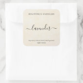 Eenvoudige zelfgemaakte kaarsen Sticker Labels (Tas)