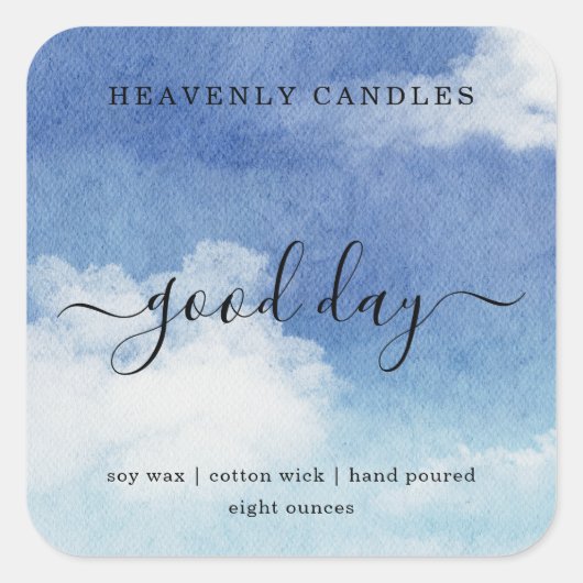 Eenvoudige zelfgemaakte kaarsen Sticker Labels (Voorkant)