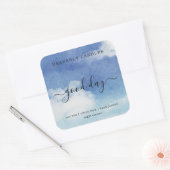 Eenvoudige zelfgemaakte kaarsen Sticker Labels (Envelop)