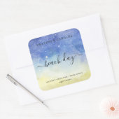 Eenvoudige zelfgemaakte kaarsen Sticker Labels (Envelop)