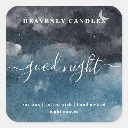 Eenvoudige zelfgemaakte kaarsen Sticker Labels (Voorkant)