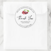 Eenvoudige zelfgemaakte kersenjam bedankt label (Tas)