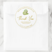 Eenvoudige zelfgemaakte Kiwi dank je label (Tas)