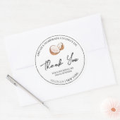 Eenvoudige zelfgemaakte kokosolie dank u label (Envelop)