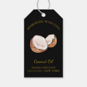 Eenvoudige zelfgemaakte kokosolie Hang Label l Zwa Cadeaulabel (Voorkant)