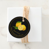 Eenvoudige zelfgemaakte Lemon Curd Hang Label (In situ)