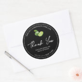 Eenvoudige zelfgemaakte Limoen Jam Bedankt Label (Envelop)