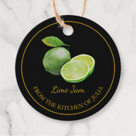 Eenvoudige zelfgemaakte Limoen Jam Hang Label l Zw