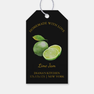 Eenvoudige zelfgemaakte Limoen Jam Hang Label l Zw Cadeaulabel