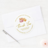 Eenvoudige zelfgemaakte Macaron dank je Label (Envelop)