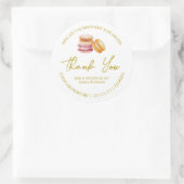 Eenvoudige zelfgemaakte Macaron dank je Label (Tas)