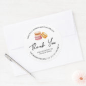 Eenvoudige zelfgemaakte Macaron dank je Label (Envelop)