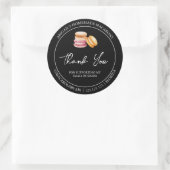 Eenvoudige zelfgemaakte Macaron dank je Label (Tas)