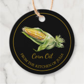 Eenvoudige zelfgemaakte maïsolie Hang Label L Zwar (Voorkant)