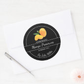 Eenvoudige zelfgemaakte mango behoudt label (Envelop)