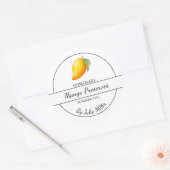 Eenvoudige zelfgemaakte mango behoudt label (Envelop)