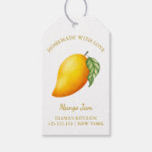 Eenvoudige zelfgemaakte Mango Jam Hang Label l Wit Cadeaulabel (Voorkant)