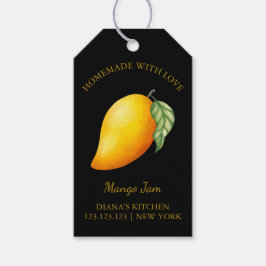 Eenvoudige zelfgemaakte Mango Jam Hang Label l Zwa Cadeaulabel