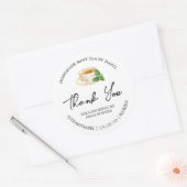 Eenvoudige zelfgemaakte Mint Thee Bedankt Label (Envelop)