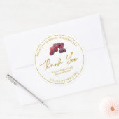 Eenvoudige zelfgemaakte Mulberry Jam Dank u Label (Envelop)