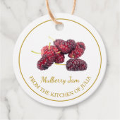 Eenvoudige zelfgemaakte Mulberry Jam Hang Label (Voorkant)