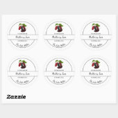 Eenvoudige zelfgemaakte Mulberry Jam Label (Vel)