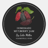 Eenvoudige zelfgemaakte Mulberry Jam Label (Voorkant)
