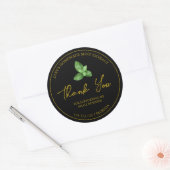 Eenvoudige zelfgemaakte munt extract dank u label (Envelop)
