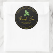 Eenvoudige zelfgemaakte munt extract dank u label (Tas)