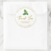 Eenvoudige zelfgemaakte munt extract dank u label (Tas)