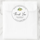 Eenvoudige zelfgemaakte olijfolie dank u label (Tas)