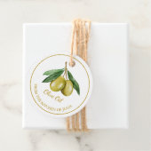 Eenvoudige zelfgemaakte Olijfolie Hang Label l Wit (In situ)