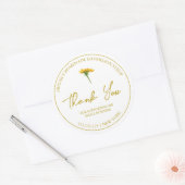 Eenvoudige zelfgemaakte paardenbloem siroop dank u ronde sticker (Envelop)