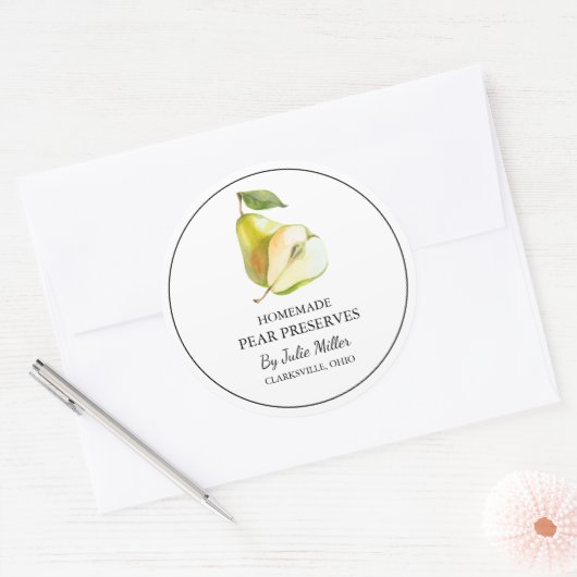 Eenvoudige zelfgemaakte peer behoudt label (Envelop)